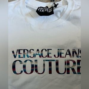 Versace jeans couture slim logo reflective tee